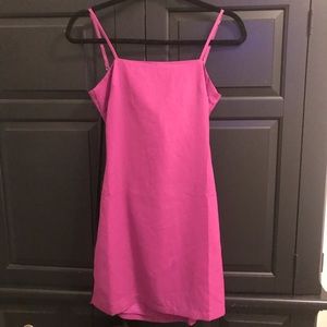 Lulu’s Toast to Life Magenta Dress